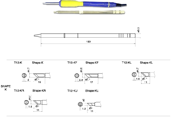 T12-K Soldering Tip - Click Image to Close